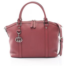 Borsa Tote 2-Way Interlocking G Gucci Bordò