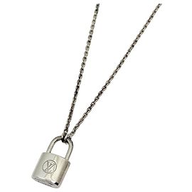 Louis Vuitton Pendant Lockit Silver Sterling 925 Women's Silvery
