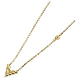 Collier Louis Vuitton Essential V Doré