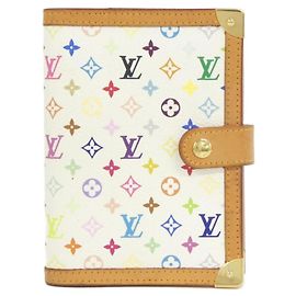 Louis Vuitton Multicolor Agenda PM Organizer White