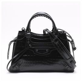 Balenciaga Sac cabas Neo Classic City Medium en cuir noir Noir