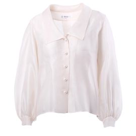 Transparente Seidenbluse Yves Saint Laurent Rive Gauche Roh