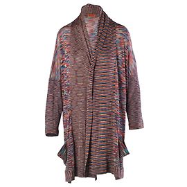 Cardigan en maille drapé multicolore iconique Missoni Multicolore Autre