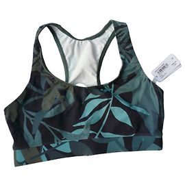 Eres Leaf Print Sports Bra - Terre 22E Green Dark green