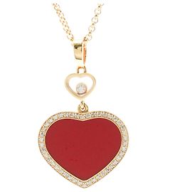 Colar Chopard Happy Heart de diamante Dourado
