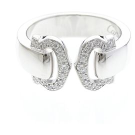 Cartier 2C Boucle Diamantring Silber