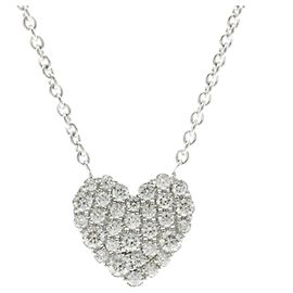 Tiffany & Co Collar Tiffany Heart Pave Diamond Plata