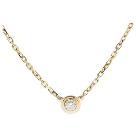 Colar com pendente Cartier Damour com diamante Dourado