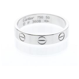 Cartier Mini Love Ring aus Weißgold Silber