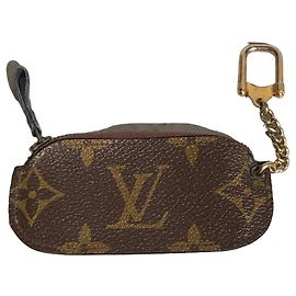 Louis Vuitton Mini Porta-Moedas Chaveiro Monogram Marrom Monograma
