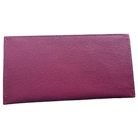 Louis Vuitton Epi Leather Card Holder Dark red