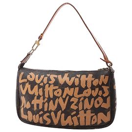 Bolsa Louis Vuitton Pochette Accessoire Monogram Graffiti Marrom M92193 Marrom