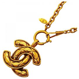 Collier Matelassé plaqué or Chanel Doré