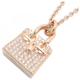 Hermès Collana Amulette Hermes in oro rosa 18K con diamante Altro