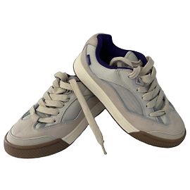 Ténis Dior B23 em pele e lona Bege Roxo