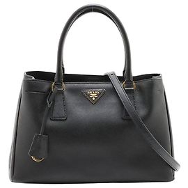 Prada Bolso 2way en cuero Saffiano negro Negro
