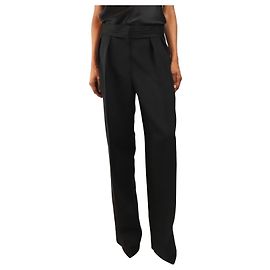 The row Pantalon à plis devant bleu marine profond - taille UK 8 Bleu Marine