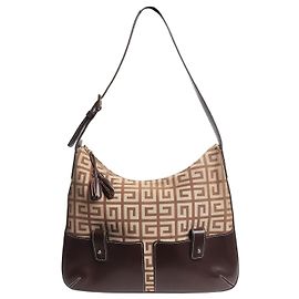 Givenchy Borsa Hobo in tela marrone Marrone