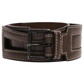 Alaïa Vintage 80s brown leather belt Brown