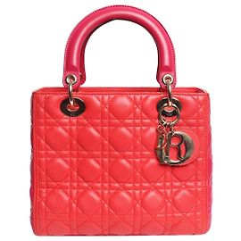 Bolsa Lady Dior 2014 vermelho e rosa Rosa Vermelho