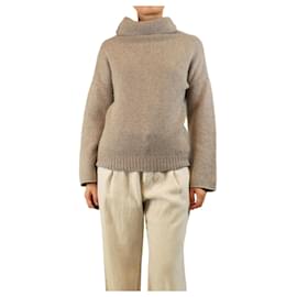 Joseph Beiger Kaschmir-Rollkragenpullover - Größe S Beige