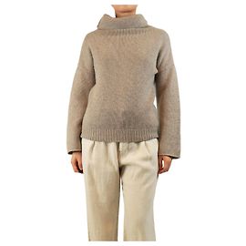 Joseph Pull à col roulé en cachemire beige - taille S Beige