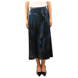 Weekend Max Mara Marineblauer Falten-Midirock - Größe UK 12 Marineblau