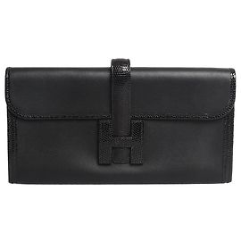 Hermès Black Jige Elan 29 clutch Black