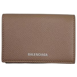 Cartera de cuero tríptico Balenciaga Rosa