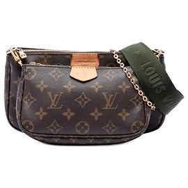 Louis Vuitton Marrón Monogram Multi Pochette Accessoires Castaño
