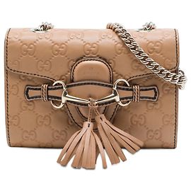 Gucci Bege Mini Guccissima Emily Crossbody Bege