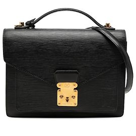Louis Vuitton Black Epi Monceau Noir