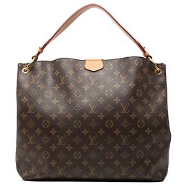 Louis Vuitton Marrom Monogram Graceful MM Marrom