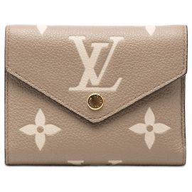 Cartera Louis Vuitton Beige Monogram Empreinte Giant Victorine Beige