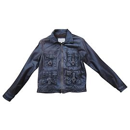Burberry Boys Brown Leather Jacket Brown