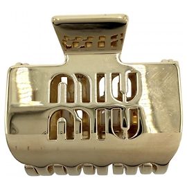 Clip per capelli Miu Miu in metallo Altro