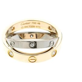 Cartier Be Love 18K Weißgold und 18K Roségold mit Diamant Golden