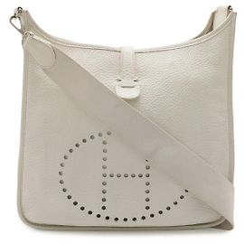 Hermès Borsa a Spalla Hermes Evelyne I Bianco Bianco