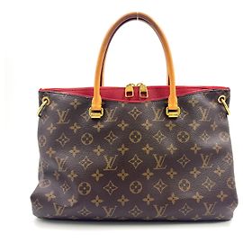 Borsa Louis Vuitton Pallas MM Monogram Marrone