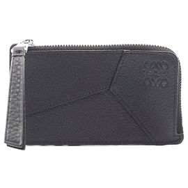 Loewe Puzzle Edge Coin Cardholder Leather Black