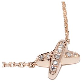 Chaumet K18PG Diamant-Anhänger-Halskette Metallisch