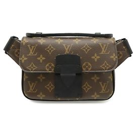 Borsa a tracolla Louis Vuitton Monogram S Lock Nero