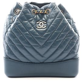 Chanel Gabrielle Small Leather Backpack Blue