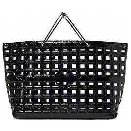 Tory Burch Cabas Market en relief crocodile Noir