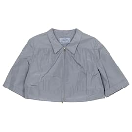 Prada Pleated Jacket Size Blue