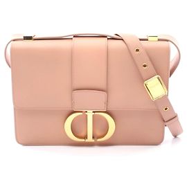 Bolso de hombro de piel Dior 30 Montaigne Rosa