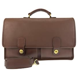 COACH Leather Briefcase Brown