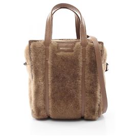 Balenciaga BAZAR SHOPPER Ledertasche Braun