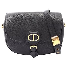 Bolsa de ombro Bobby Medium em couro Dior Preto