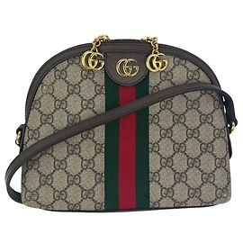 Borsa a tracolla Gucci GG Supreme Ophidia Small Rounded Top EBAY LIVE Marrone